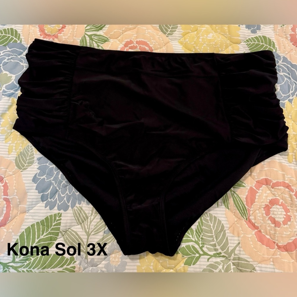 Kona Sol Black Swim Bottoms